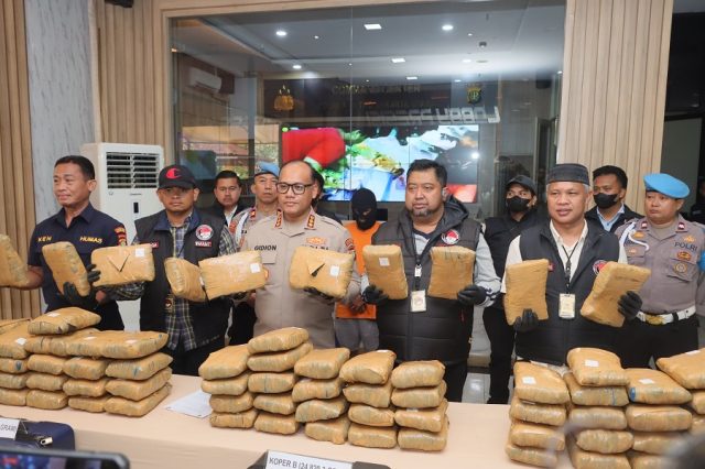 Polres Metro Jakarta Utara Gagalkan Peredaran Ganja